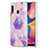 Funda Silicona Gel Goma Patron de Moda Carcasa Y01B para Samsung Galaxy M10S Purpura Claro