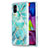 Funda Silicona Gel Goma Patron de Moda Carcasa Y01B para Samsung Galaxy M51 Menta Verde