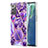 Funda Silicona Gel Goma Patron de Moda Carcasa Y01B para Samsung Galaxy Note 20 5G Morado