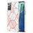 Funda Silicona Gel Goma Patron de Moda Carcasa Y01B para Samsung Galaxy Note 20 5G Rosa