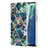 Funda Silicona Gel Goma Patron de Moda Carcasa Y01B para Samsung Galaxy Note 20 5G Verde Noche