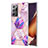 Funda Silicona Gel Goma Patron de Moda Carcasa Y01B para Samsung Galaxy Note 20 Ultra 5G Purpura Claro
