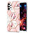 Funda Silicona Gel Goma Patron de Moda Carcasa Y02B para Samsung Galaxy M32 5G Rosa