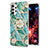 Funda Silicona Gel Goma Patron de Moda Carcasa Y02B para Samsung Galaxy M32 5G Verde