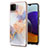 Funda Silicona Gel Goma Patron de Moda Carcasa Y03B para Samsung Galaxy F42 5G Purpura Claro