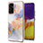 Funda Silicona Gel Goma Patron de Moda Carcasa Y03B para Samsung Galaxy M34 5G Purpura Claro