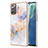 Funda Silicona Gel Goma Patron de Moda Carcasa Y03B para Samsung Galaxy Note 20 5G Purpura Claro