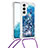 Funda Silicona Gel Goma Patron de Moda Carcasa Y03B para Samsung Galaxy S21 FE 5G Azul