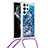 Funda Silicona Gel Goma Patron de Moda Carcasa Y03B para Samsung Galaxy S21 Ultra 5G Azul
