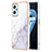 Funda Silicona Gel Goma Patron de Moda Carcasa Y05B para Oppo K10 4G Blanco