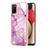 Funda Silicona Gel Goma Patron de Moda Carcasa Y05B para Samsung Galaxy A02s Purpura Claro