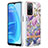 Funda Silicona Gel Goma Patron de Moda Carcasa Y06B para Oppo A55 5G Purpura Claro