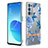 Funda Silicona Gel Goma Patron de Moda Carcasa Y06B para Oppo Reno6 Pro 5G Azul