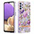 Funda Silicona Gel Goma Patron de Moda Carcasa Y06B para Samsung Galaxy A23 5G Purpura Claro