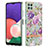 Funda Silicona Gel Goma Patron de Moda Carcasa Y06B para Samsung Galaxy F42 5G Purpura Claro