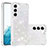 Funda Silicona Gel Goma Patron de Moda Carcasa Y06B para Samsung Galaxy S21 5G Blanco