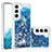 Funda Silicona Gel Goma Patron de Moda Carcasa Y06B para Samsung Galaxy S23 Plus 5G Azul