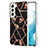 Funda Silicona Gel Goma Patron de Moda Carcasa Y09B para Samsung Galaxy S21 5G Negro