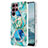 Funda Silicona Gel Goma Patron de Moda Carcasa Y13B para Samsung Galaxy S22 Ultra 5G Azul