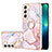 Funda Silicona Gel Goma Patron de Moda Carcasa Y16B para Samsung Galaxy S21 5G Rosa