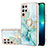 Funda Silicona Gel Goma Patron de Moda Carcasa Y16B para Samsung Galaxy S22 Ultra 5G Verde