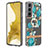 Funda Silicona Gel Goma Patron de Moda Carcasa Y17B para Samsung Galaxy S22 5G Cian