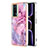 Funda Silicona Gel Goma Patron de Moda Carcasa YB7 para Xiaomi Poco F5 Pro 5G Purpura Claro