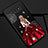 Funda Silicona Gel Goma Vestido de Novia Carcasa K01 para Samsung Galaxy S10 5G Rojo y Negro