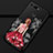 Funda Silicona Gel Goma Vestido de Novia Carcasa K02 para Huawei Honor View 20 Rojo y Negro