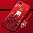 Funda Silicona Gel Goma Vestido de Novia Carcasa M02 para Oppo RX17 Neo Rojo