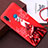 Funda Silicona Gel Goma Vestido de Novia Carcasa para Huawei P20 Lite Rojo