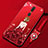 Funda Silicona Gel Goma Vestido de Novia Carcasa para Oppo A9 Rojo