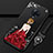 Funda Silicona Gel Goma Vestido de Novia Carcasa para Vivo Nex 3 Rojo y Negro