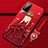 Funda Silicona Gel Goma Vestido de Novia Carcasa para Vivo X60T 5G Rojo