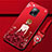 Funda Silicona Gel Goma Vestido de Novia Carcasa para Xiaomi Redmi 10X Pro 5G Rojo