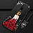 Funda Silicona Gel Goma Vestido de Novia Carcasa para Xiaomi Redmi K30i 5G Rojo y Negro