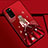 Funda Silicona Gel Goma Vestido de Novia Carcasa S01 para Huawei Honor View 30 5G Rojo Rosa