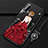 Funda Silicona Gel Goma Vestido de Novia Carcasa S03 para Huawei Honor View 30 5G Rojo y Negro