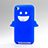 Funda Silicona Goma Angel para Apple iPod Touch 4 Azul