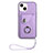 Funda Silicona Goma de Cuero Carcasa BF1 para Apple iPhone 14 Morado