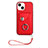 Funda Silicona Goma de Cuero Carcasa BF1 para Apple iPhone 14 Rojo