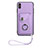 Funda Silicona Goma de Cuero Carcasa BF1 para Apple iPhone X Morado