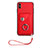 Funda Silicona Goma de Cuero Carcasa BF1 para Apple iPhone Xs Max Rojo