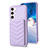 Funda Silicona Goma de Cuero Carcasa BF1 para Samsung Galaxy S22 Plus 5G Purpura Claro