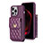 Funda Silicona Goma de Cuero Carcasa BF2 para Apple iPhone 14 Pro Morado