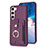 Funda Silicona Goma de Cuero Carcasa BF2 para Samsung Galaxy S23 Plus 5G Morado