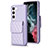 Funda Silicona Goma de Cuero Carcasa BF5 para Samsung Galaxy S22 5G Purpura Claro