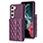 Funda Silicona Goma de Cuero Carcasa BF6 para Samsung Galaxy S22 5G Morado