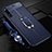 Funda Silicona Goma de Cuero Carcasa con Magnetico Anillo de dedo Soporte A01 para Huawei Honor Magic 2 Azul