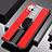 Funda Silicona Goma de Cuero Carcasa con Magnetico Anillo de dedo Soporte para Huawei P40 Lite Rojo